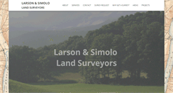 Desktop Screenshot of larsonandsimololandsurveyors.com