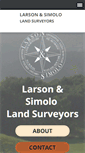 Mobile Screenshot of larsonandsimololandsurveyors.com